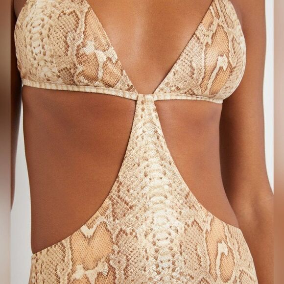 Onia | Rose One Piece in Python liquid suede - Picture 10 of 13